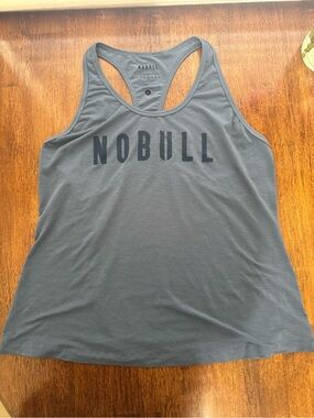 NOBULL Women's Blue Racerback Tank Top